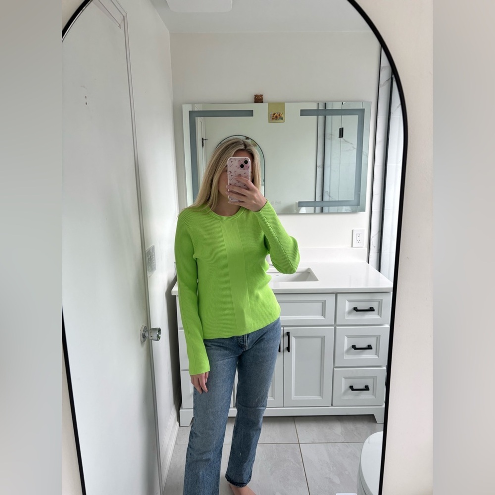 11 Honoré Ari Sweater in Jasmine Green NWT